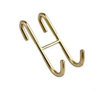 304 Stainless Steel Shower Door Hook Compatible with Common Shower Door Types No Installation Tools Required Rubber Grip for Stability (gold)