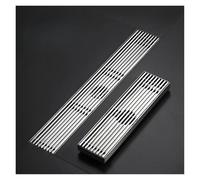 304 Stainless Steel Shower Drain Rustproof High Flow Capacity Waterproof Long Strip Design (8x20cm) Ideal for Bathroom Drainage Solutions