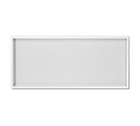 304 Stainless Steel Shower Embedded Wet Room Alcove Bathroom Living Room Bedroom Kitchen Wall Shelf Shampoo And Toiletry Storage Shelves niser White-35.44x11.03x4.93in