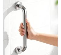 304 Stainless Steel Shower Grab Bar, Wall-Mount Anti-Slip Safety Rail for Bathroom, Support Handle for Seniors and Disabled, 4ft Balance Aid Rail
