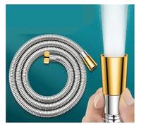 304 Stainless Steel Shower Hose 1.5/2/3M - High Pressure Flexible Bathroom Extension Pipe, Anti-Rust Big Flow Water Pull Tube with G1/2 Universal Fit(3.0M)