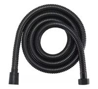 304 Stainless Steel Shower Hose 1.5M 2M Black Silver - Anti-Rust Flexible Bathroom Extension Pipe, High Pressure Resistant Metal Shower Tube with Leak-Proof Connectors(Black,2m)