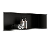 304 Stainless Steel Shower Recessed Storage Shelf for Shampoo & Toiletries Built-in Black Bathroom nizer 70cm - Stylish & Durable Solution for Your Shower