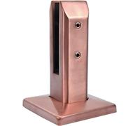 304 Stainless Steel Shower Shelf Clips Adjustable No-Drill Glass U Clamps 4 Pcs Rose Gold Bracket for 10-15mm Glass Panels Durable Fixed Panel Holder H 160mm