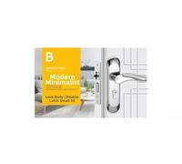 304 Stainless Steel Single and Twin Tongue Door Lock for Interior Doors Including Bathroom For Bedroom and Kitchen with Rust Resistant Construction (A)