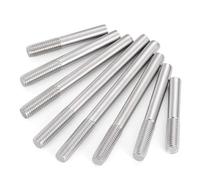 304 Stainless Steel Single End Thread Rod | Headless Bolts Screw Tooth Stick Head Threaded Bar(M5x500mm(5pcs))