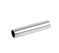 304 Stainless Steel Single Wire 300MM Extended Pipe Outer External Thread Extension Welded Plumbing Fittings 4/6 Minutes 1 inch Seamless Brass Hose