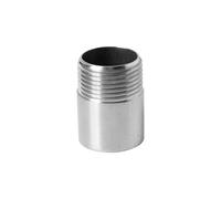 304 Stainless Steel Single Wire Outer Wire Straight Through Welded Water Pipe Direct 50mm Extended External Thread Joint 4 Minutes 6 Minutes 1/2 inch Seamless Pipe(G3/4)