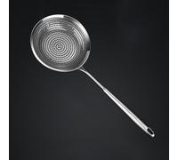 304 Stainless Steel Skimmer Spoon for Removing Fried Foods, Poached Eggs, and Boiled Vegetables While Minimizing Oil Retention (Large)