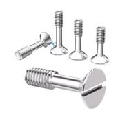 304 Stainless Steel Slotted Flat Countersunk Head Machine Screw Bolt Half Thread M2.5 M3 M4 M5 M6M8 Half-Tooth Anti-Falling Bolt(M6x12mm(5pcs))