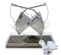 304 Stainless Steel Sludge Sampler, 3L/5L Grab Bucket Sediment Mud Sampling with Water Outlet for River Pond Lake(3L)