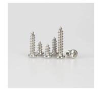 304 Stainless Steel Small Screws Watch Glasses Spectacle Screw Pan Flat Head Metric Threaded Bolts M1 M1.2 M1.4 M1.6 M2(Self-Tapping Pan,5MM_M2 (200PCS))