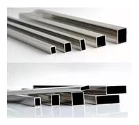 304 Stainless Steel Small Square Pipe, 3x3, 4x4 5x5 6x6 7x7 Small Diameter Rectangular Hollow Steel Tube Rod, 1PCS(3x3x1mm)