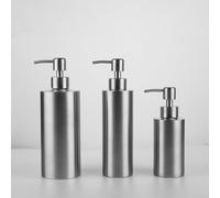 304 Stainless Steel Soap Dispenser Pump Head for Glass Bottle Liquid Soap Lotion Shampoo Conditioner Easy Refill 18cm Tube 5.5cm Head Silver(P2)