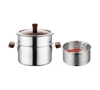 304 Stainless Steel Soup Pot with Lift-Out Draining Basket, Induction Ready | 8 Inch Deep Fryer Set 2.8QT Stovetop Fryer with Removable Drainer Rack, Cooking Set for Fries Chicken Camping Home