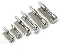 304 Stainless Steel Spring Hinge - Small/Medium/Large Sizes, Industrial Cabinet Self-Closing Hinges, Corrosion-Proof Heavy Duty Door Pivot,Steel Right porose/G