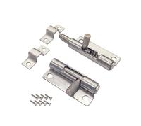 304 Stainless Steel Spring-Loaded Latch, Retractable Spring pin, pet cage Gun-Type Hinge, Left and Right pins，Includes Accessories and Screws (Left+Right)