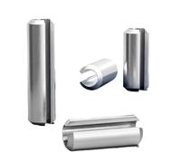304 Stainless Steel Spring Pins M1.5-M12 Cylindrical Elastic Open Dowel Pins Roll Pin Slotted Split Tension Pins(M10(1pcs),100mm)