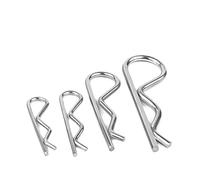 304 Stainless Steel Spring R Type Cotter Pin | Silver, M1.2-M6, 25-120mm, 1/2/5/10/20/30/50pcs: Automotive/Marine(M3x60 (5pcs))