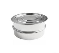 304 Stainless Steel Sprout Growing Kit with Two Trays Drain Pan and Lid for Efficient Rinsing Drainage and Light Exposure Control (3Tier Germination)