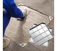 304 Stainless Steel Square Access Cover - F-Mounted Floor Hatch for Basement Sewa & Septic Draina - Custom Cleaning Access 90 x 90 cm 5 cm Thick