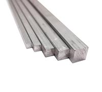 304 Stainless Steel Square Bars, 5mm 6mm 8mm 10mm 12mm 16mm -60mm Length 200mm Steel Rod Linear Shaft, 1pcs(18x18mm)