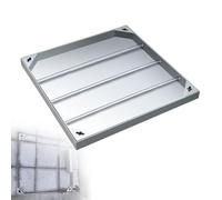 304 Stainless Steel Square Hidden Access Cover, Heavy-Du 2-Ton Load Capaci, Inground Septic Tank and Pump Lid for Driveways and Pathways