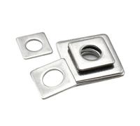 304 Stainless Steel Square Plate Washers | Silver M3-M20 10 Sizes Metalworking: Sealing Motors, Cylinders, Pumps And Valves(M3x16x1mm 50pcs)