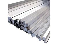 304 Stainless Steel Square Rods, 5mm X 5mm X 500mm Metal Solid Shaft Rods For DIY Craft Model Car Helicopter Airplane, Pack Of 10
