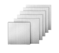 304 Stainless Steel Square Sheet Plate Flat Brushed Metal Polished for Kitchen DIY Craft Making(1.5x200x200mm)