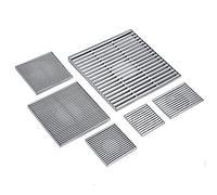 304 Stainless Steel Square Shower Drain for Kitchen Bathroom Shower Garage Basement with Removable Cover Quick Drainage Linear Channel