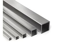 304 Stainless Steel Square Tubing Superfine Rectangular Capillary Pipe Bright Appearance for Fabrication & DIY(50cmx1pcs,4x0.5mm)