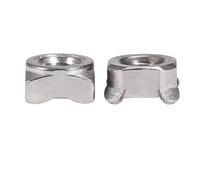 304 Stainless Steel Square Welding Nut Type A/Type B Square Spot Welding Nuts Four Corner Welding Nut M3 M4 M5 M6 M8 M10 M12(B,B M12-30PCS)