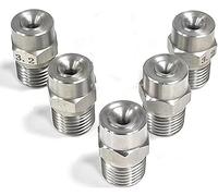 304 Stainless Steel Standard Angle Solid Cone Nozzle 1/2 Inch 1.2-6.7mm Orifice 5 Pcs Industrial Humidification High Pressure Spray 5pcs 1/2 4.8mm (0.19 inches)