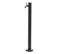 304 Stainless Steel Standing Water Tap, Cylindrical Vertical Water Column with Faucet, Freestanding Outdoor Hydration Source for Irrigation(95cm)