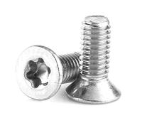 304 Stainless Steel Star Drive Screws & Bolts, 50pcs M3 x 6mm Flat Head [M3×6]