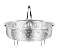 304 Stainless Steel Steamer Basket for Rice Cooker with Dense Steam Holes for Even Heat Distribution and Multi Size Compatibility for Efficient Cooking and Healthy Meals (Extra Large)