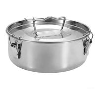 304 Stainless Steel Steamer Basket with Lid, Multifunctional Cooking Pot for Steaming and Baking, Modern Minimalist Kitchen Cookware(Small)