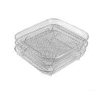 304 Stainless Steel Steamer Rack,Three-Layer Stackable Drying and Steaming Rack for Kitchen, Air Fryer Basket Alternative, Dishwasher Safe