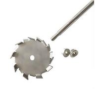 304 Stainless Steel Stir Bar Saw Tooth Type Stirrer Dispersion Disk with 25cm Stirring Rod, Round Plate Dispersing Propeller Stirring Blade Blender(5cm)