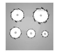 304 Stainless Steel Stirring Rod 1pc Lab Stirrer Dispersion Disk Saw Tooth Type Multiple Sizes(Stir Plate(OD 50mm))