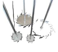 304 Stainless Steel Stirring Rod 1pcs Serrated Dispersion Disc/Rod Multiple Sizes(130mm Disk (No Rod))