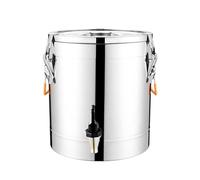 304 Stainless Steel Stockpot with Faucet and High Elastic Buckle - Ideal for Milk, Oil, Wine, and Soup Storage