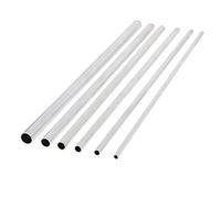 304 Stainless Steel Straight Pipe Tubing, 1 Piece 50cm Length 1mm Wall Thickness Aluminium Alloy Round Tube Pipe Pole Hollow Shaft OD Varies from 8mm to 20 mm, Aluminum Tube(14mm)