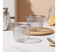304 Stainless Steel Strainer Basket 15 cm Dishwasher Safe 304 Stainless | Heat-resistant design, ideal for hot air fryers, quick frying, 14 cm diameter, durable