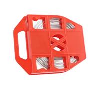 304 Stainless Steel Strapping Banding Coil, 30m x 19mm x 0.8mm Heavy Duty Strapping (Red, 1700lbs Breaking Strength) for Cables, Pipes, Industrial Bundling