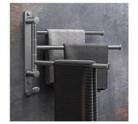 304 Stainless Steel Swing Out Towel Bar for Bathrooms, Heavy Duty Wall Mounted Bath Towel Holder, Hand Towel Rack Bar Folding Arm Swivel Hanger Bathroom Storage Orga grey1-3bar