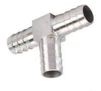 304 Stainless Steel T Shaped Pagoda Tee Connector Designed For Efficient Gas Distribution In Plumbing Systems Featuring Burr Free Threads And Long Lasting Wear Resistance Silver Color(32mm)