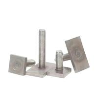 304 Stainless Steel T-Slot Chute Rail Track T Shape Type Rectangle Hammer Head Bolt Screw M6 M8 M10 Hardware Tools Supplies(20mm,M8-4pcs (35x20x4mm))