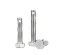 304 Stainless Steel Tail With Hole Outer Hexagonal Screw/Perforated Bolt,Hex With Split Pin M6 M8 M10 M12M14M16 GB31.1(M8x70mm-2pcs)